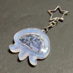 PR17 天然石 パワーストーン レジンシャカシャカ キーホルダー カイヤナイト