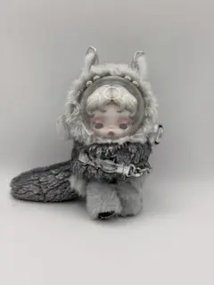 SKULLPANDA XG フェイス保護カバー(ふわふわグレー)