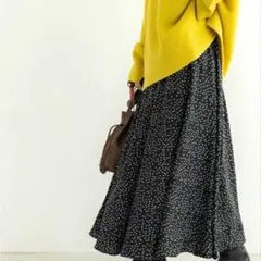 coca ドット柄 フレアスカート