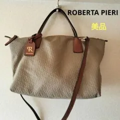 ROBERTA PIERI マイクロジャガードタタミ2wayトートバッグ　美品