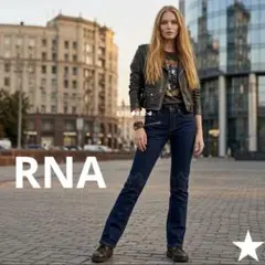 RNA スリムフィットジーンズ　膝切り替えスター形　星膝　FEVER SKKINのサムネイル