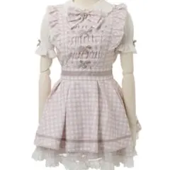 LIZLISA リズリサ ギンガムツイードセットアップ ピンク