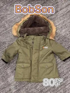 【新品未使用】訳あり☆ボブソン☆ベビーモッズコート☆80cm