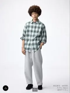 GUパフスウェットキャロットパンツMENS L新品