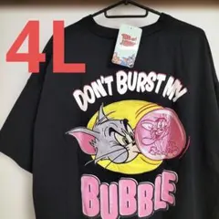 【新品】Tom and Jerry★トムとジェリー★半袖Tシャツ★4L★ブラックのサムネイル