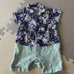 petit main 花柄ロンパース 70 男の子