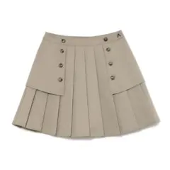 andmary Kika button mini skirt beige M - メルカリ