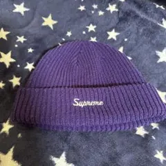 Supreme ニット帽 ビーニー パープル