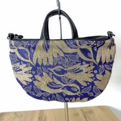 ミナペルホネン/carnival　カーニバル ネイビー/ミニラウンドショルダー