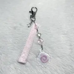 ビーズキーホルダー なると はーと かわいい