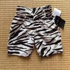 【未使用】MARKEY'S ハーフパンツ 90 ショートパンツ ゼブラ柄