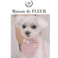 新品☆メゾン ド フルールMaison de FLEUR　リボンフリルスタイ　犬
