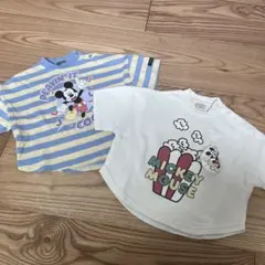 ミッキーマウス Tシャツ 2枚セット
