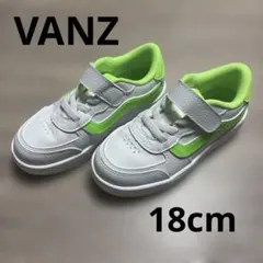 使用1回！　VANS スニーカー ホワイト/グリーン　18cm