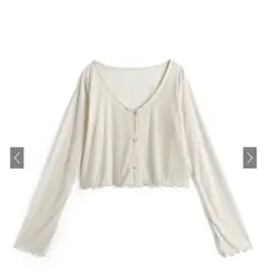 GRL シアーリブカーディガン[ru1192]