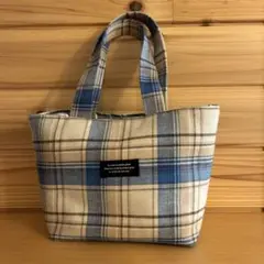 チェック柄ミニトートバッグ