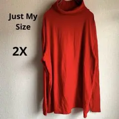 Just My Size レッドタートルネック 2X