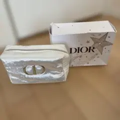 Dior ホワイト　ポーチ 星型チャーム付き