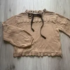 ミルボヌール　ニット　リボン　編み込み