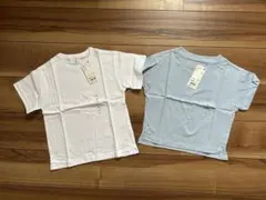 値下中【新品】UNIQLO キッズ リラックスフィットクルーネックT 2枚セットのサムネイル