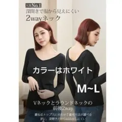 ​【新品未開封】Dark Angel 元祖裏起毛 2wayインナー 白 M〜L