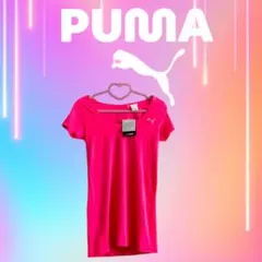 ★PUMA★プーマ スポーツ ドライ Tシャツ ヨガ ピンク 蛍光ピンク ゆるT
