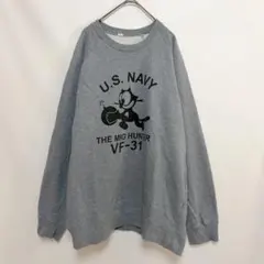 古着　U.S.NAVY スウェット　トレーナー　XXL