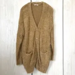 mystic ミスティック ロングカーディガン キャメル 秋冬