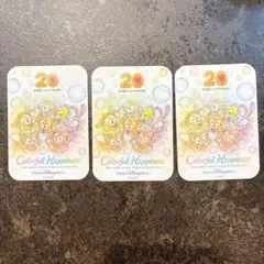 ディズニーシー ダッフィー＆フレンズ20周年 カラフルハピネス シール 非売品