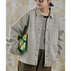 チャオパニックティピー　【TYPYdenim】デニムジャケット　ベージュ　M