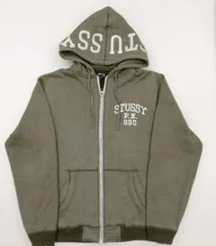 【M】STUSSY P.E.980 ステューシー ジップアップ パーカー OLD