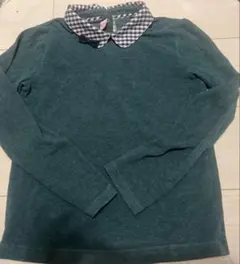 ファミリア　♡リボンギンガム　カットソー　140㎝