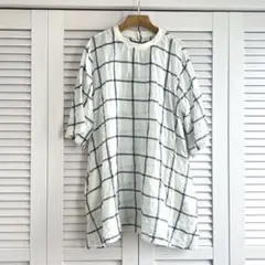 【Lサイズ美品】ツクルアンドリンワンピースシアーチュニックカットソー　しまむらのサムネイル