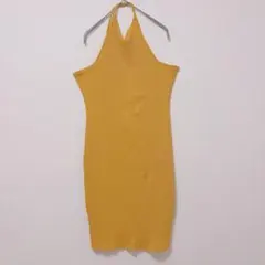 H&M バックデザインが可愛い！リブホルターネック 원피스