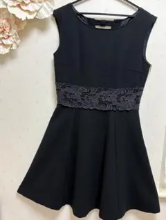 ジルスチュアート❤︎ノースリーブ　フレアワンピース　ブラック