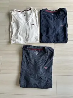 Hollister ホリスター　VネックTシャツ 3枚セット