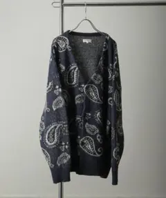 【完売品】NILWAY ジャガード総柄カーディガン ペイズリー M ユニセックス