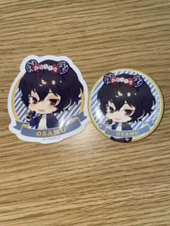 文豪ストレイドッグス 太宰治 ステッカー、缶バッチ