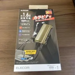 在庫処分ELECOM モバイルバッテリー 5000mAh カラビナ付きアウトドア