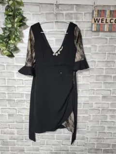 ま*し様 dazzy 黒 ビジュードレス レース XL