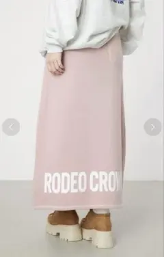 RODEO CROWNS LOGOニットコンビスカート PNK