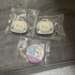 ちいかわ くら寿司 マグネット＆缶バッチ ハチワレ ラッコ　モモンガ