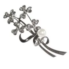 美品　あこや真珠　ブローチ