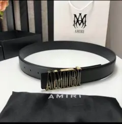 AMIRI ブラック レザーベルト モチーフ 説明欄