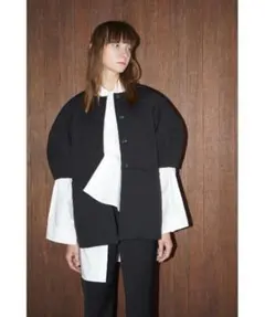 clane ノーカラージャケット