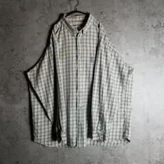 Columbia チェック長袖シャツ コットン ボタンダウン ライトカラー