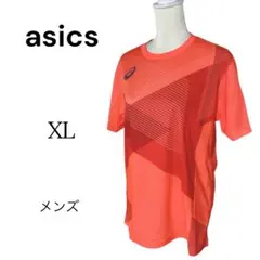 asics メンズ 半袖Tシャツ【XL】JAPAN オレンジ
