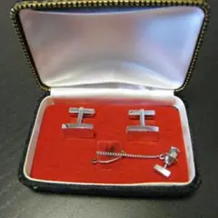 ★シルバーカラー★カフリンクス★ネクタイピン★