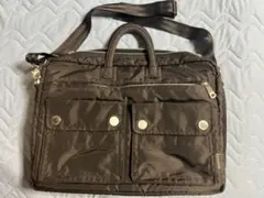 Porter international ビジネスバッグ　ショルダー　ブラウンのサムネイル