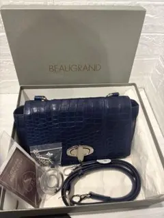 BEAUGRAND クロコダイルショルダーバッグ 2way JRA